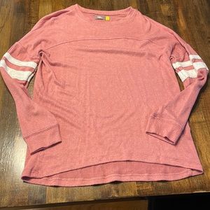 Girls L pink long sleeve tee